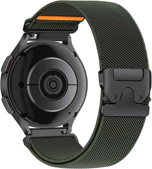 Elastic Nylon Band for Garmin Venu 3 4 2/Forerunner 965 265,22mm Quick Release Stretchy Sport Fabric Parachute Buckle Watch Band for Samsung Galaxy 3 45mm/Watch 46mm/Gear S3 Frontier/Classic Strap