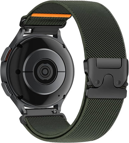 Elastic Nylon Band for Garmin Venu 3 4 2/Forerunner 965 265,22mm Quick Release Stretchy Sport Fabric Parachute Buckle Watch Band for Samsung Galaxy 3 45mm/Watch 46mm/Gear S3 Frontier/Classic Strap