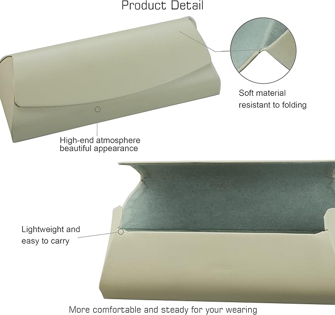 VisionGlobal Hard Shell Eyeglass Case for Eyeglasses and Sunglasses for Men/Women and Kids
