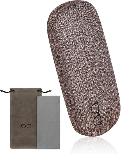 RayLove 3-Pack Hard Shell Eyeglasses Case Large Reading Glasses Hard Case