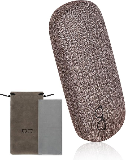 RayLove 3-Pack Hard Shell Eyeglasses Case Large Reading Glasses Hard Case