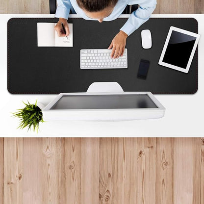 ZORESYN XXL Desk Mat - 43.3"x19.7" PU Leather Desk Pad for Office & Home, Waterproof and Durable Desk Protector for Keyboard and Mouse (Black)