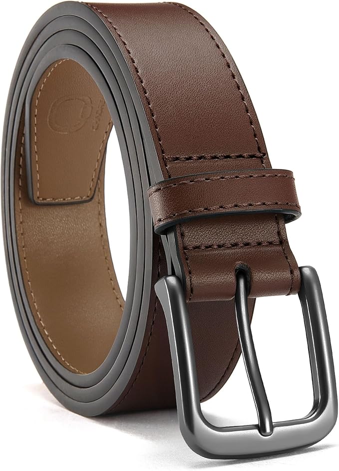 CHAOREN Mens Belts Leather - 35mm Genuine Leather Belt for Jeans - Men Gift for Casual Dress