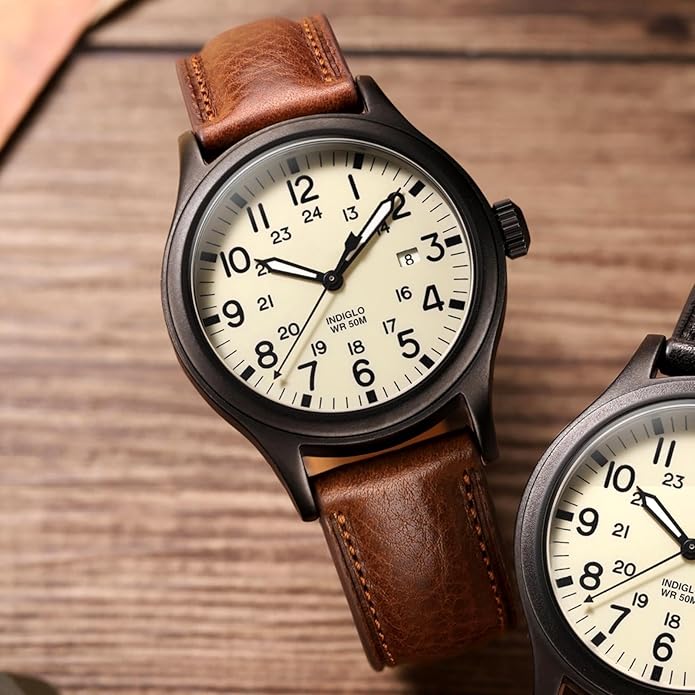 Getalia Italian leather Watch Band Tuscany Natural Vegetable-Tanned Full Grain Leather,14mm 16mm 18mm 19mm 20mm 21mm 22mm Quick Release Replacement Watch Straps for Men and Women Thick and Soft