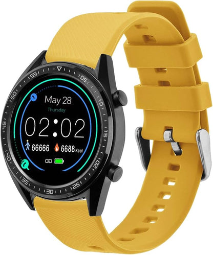 BISONSTRAP Watch Strap 18mm 19mm 20mm 21mm 22mm, Quick Release Silicone Watch Bands for Men Women