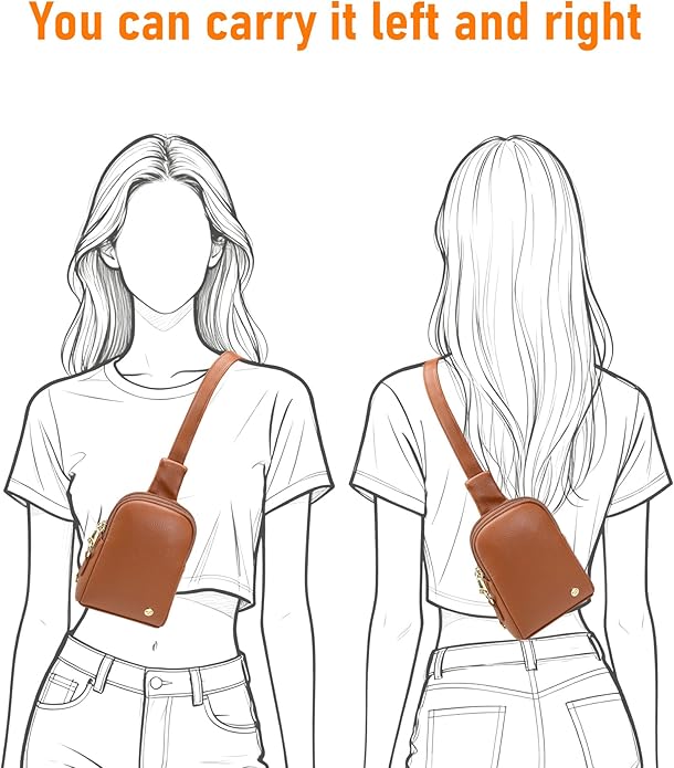 INICAT Small Sling Bag for Women Everyday & Travel Crossbody Bags Lightweight Cross Body Purses Vegan Leather