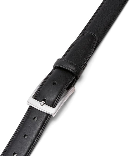 MILORDE Men's Genuine Leather Dress Belt, Handmade, 100% Cow Leather, Fashion & Classic Designs for Work Business and Casual