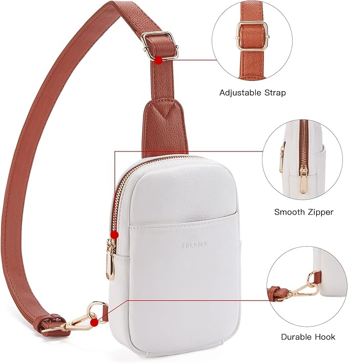 Telena Crossbody Bags for Women Leather Cross Body Sling Bag for Woman Travel