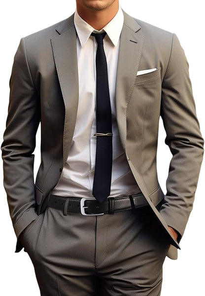 Bighake Men's Genuine Leather Dress Belt, Handmade Leather Jeans Belt for Men Work Business and Casual