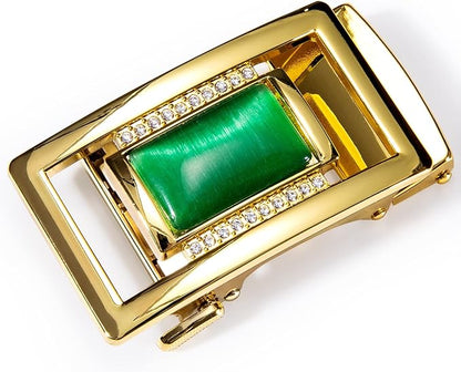 Dubulle Designer Mens Belts, Sliding Automatic Buckle Ratchet Dress Belt TOP Genuine Leather Strap Gifts