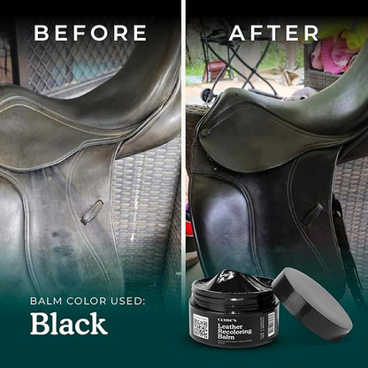 Clyde's™ Recoloring Balm | Non-Toxic Material Dye & Restorer for Furniture, Car Seats, & More | 23 Colors (Black, 100ML)