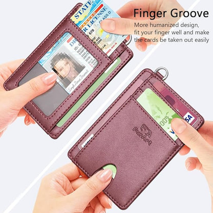 FurArt Slim Minimalist Wallet, Front Pocket Wallets, RFID Blocking, Credit Card Holder for Men
