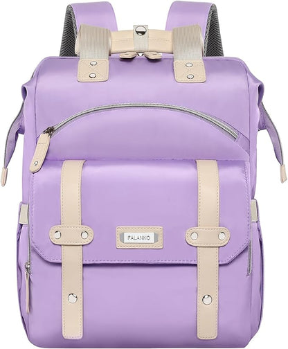 FALANKO Laptop backpack for Women, Computer Backpack Fits 15.6Inch Laptop with RFID Water Resistant Teacher work nurse Doctor