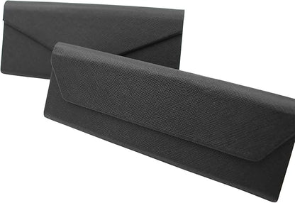 Real Sic Glasses Case for Men and Women - Magnetic Folding Hard Shell Sunglass Holder - Inspired by Solid Color