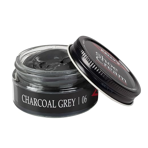 Kelly's Charcoal Grey Shoe Polish 1.5 oz - Professional Leather Shoe Cream