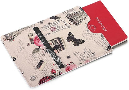 XEYOU Passport Holder Cover - Ultra Slim Premium Synthetic Leather Travel Wallet Case Cover
