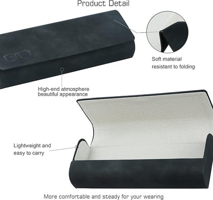 VisionGlobal Hard Shell Eyeglass Case for Eyeglasses and Sunglasses for Men/Women and Kids