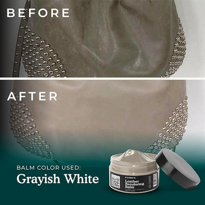 Clyde's™ Recoloring Balm | Non-Toxic Material Dye & Restorer for Furniture, Car Seats, & More | 23 Colors (Grayish White, 100ML)