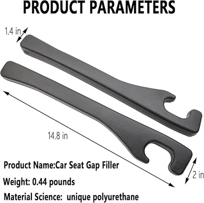 Car Seat Gap Filler Set of 2,Seat Gap Organizer, No Drop Seat Guard,2025 New Car Seat Side Gap Filler Organizer, Drop Seat Guards for Cars (Black 2Pcs)