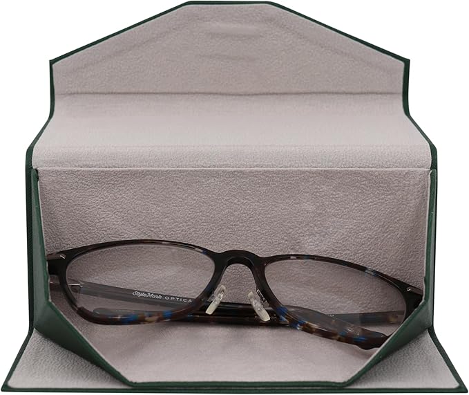 Real Sic Glasses Case for Men and Women - Magnetic Folding Hard Shell Sunglass Holder - Inspired by Solid Color