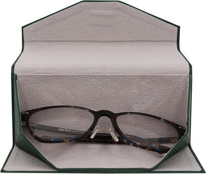 Real Sic Glasses Case for Men and Women - Magnetic Folding Hard Shell Sunglass Holder - Inspired by Solid Color