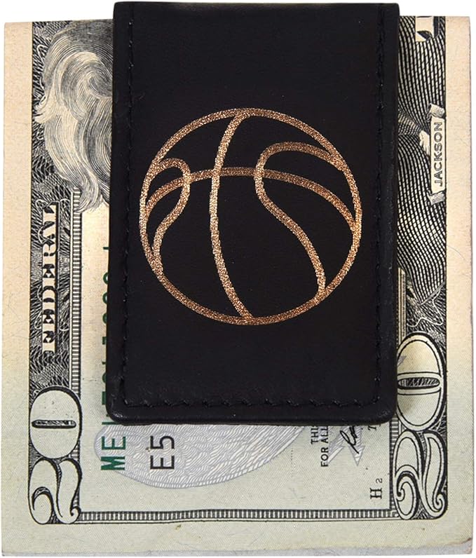 LB LEATHERBOSS Men's New Leather Strong Magnetic Money Clip