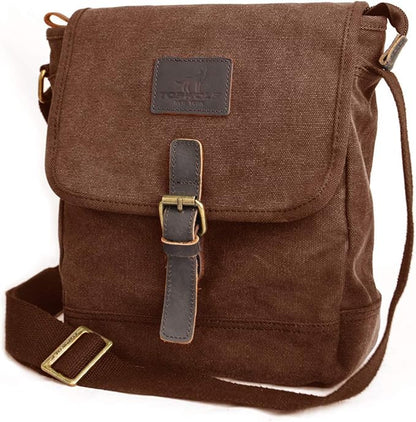 Canvas Messenger Bag Small Crossbody Bag Casual Travel Working Tools Bag Shoulder Bag Hold Phone Handset Anti Theft | Small, Casual, Travel, Working Tools Bag, Hold Phone, Handset
