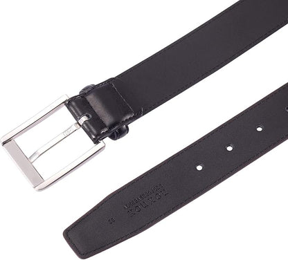 XOUXOU Men's Casual Leather Jeans Belts Classic Work Business Dress Belt with Prong Buckle for Men