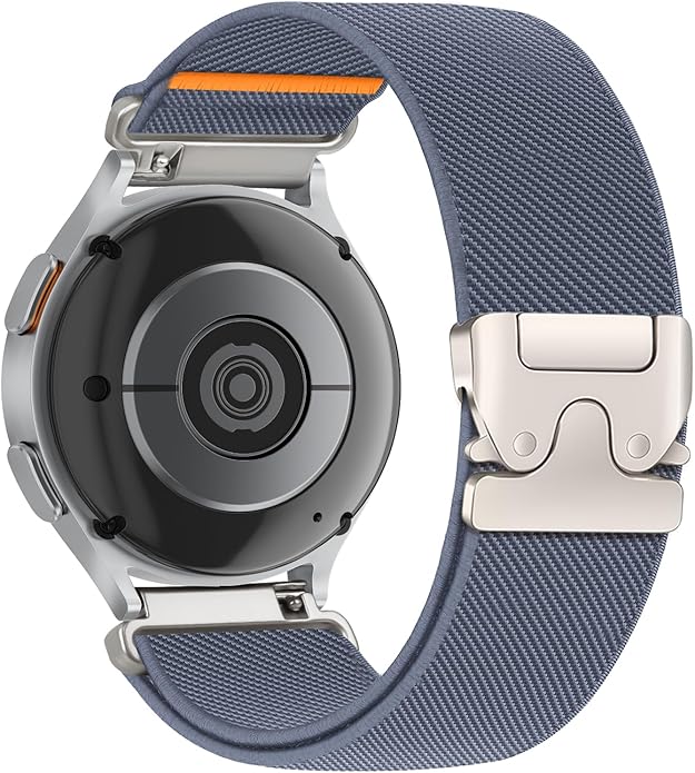 Elastic Nylon Band for Garmin Venu 3 4 2/Forerunner 965 265,22mm Quick Release Stretchy Sport Fabric Parachute Buckle Watch Band for Samsung Galaxy 3 45mm/Watch 46mm/Gear S3 Frontier/Classic Strap