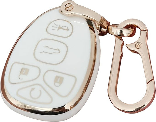 for Chevrolet Key Fob Cover Fit for Chevy Suburban Tahoe Traverse Buick Enclave Cadillac Escalade GMC Yukon