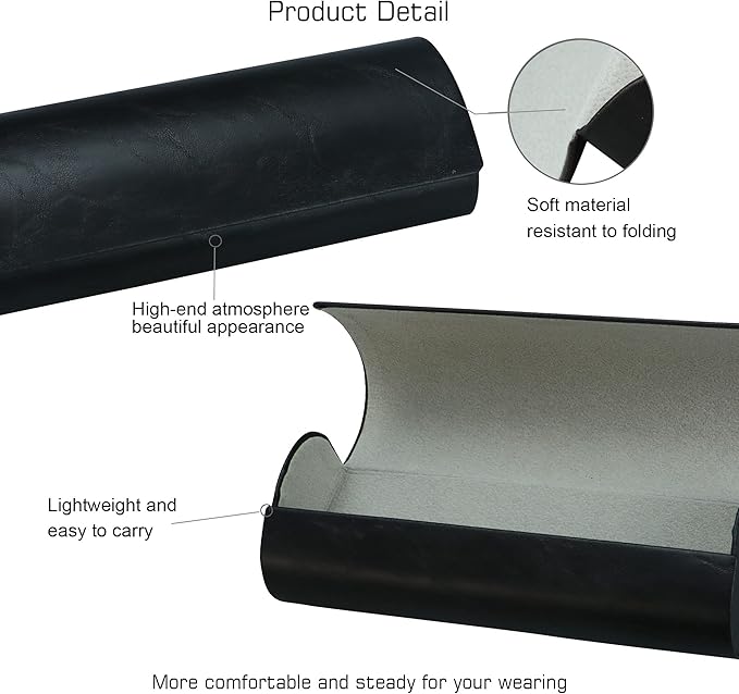 VisionGlobal Hard Shell Eyeglass Case for Eyeglasses and Sunglasses for Men/Women and Kids