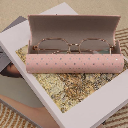 HSYMQ 3PCS Glasses Case, Eyeglasses Case Hard Shell, Reading Hard Glasses Cases for Women Men