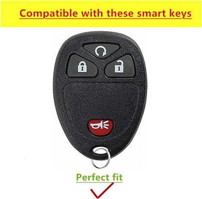 for Chevrolet Key Fob Cover Fit for Chevy Suburban Tahoe Traverse Buick Enclave Cadillac Escalade GMC Yukon
