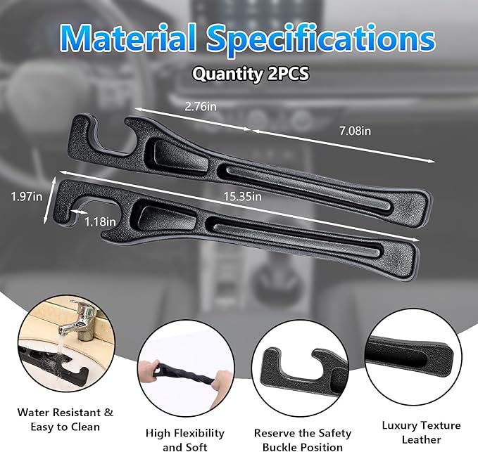 【Compatible with Toyota Camry】 Seat Gap Filler，No Drop Seat Guard Compatible with Toyota Camry,Drop Seat Guards for Cars(2Pcs),Emergency Keychain Car Escape Tool(2Pcs)