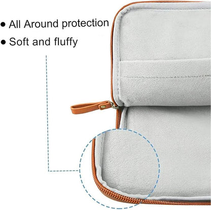 MOSISO Laptop Sleeve Bag 16 inch Compatible with MacBook Air 15 inch 2026-2023 M4 M3 M2/Pro 16 inch 2026-2019 M4 M3 M2 M1, 15-15.6 inch Notebook, PU Leather Padded Bag Waterproof Case, Brown