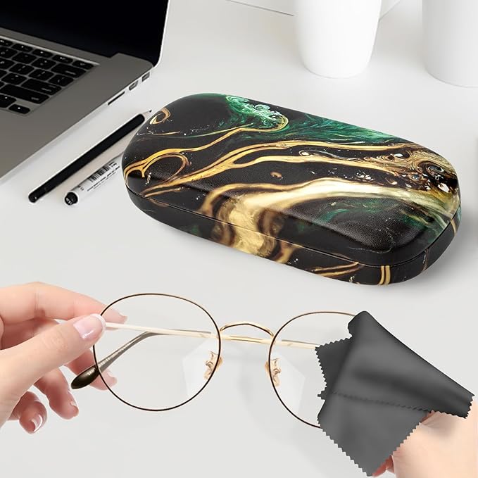 molshine Hard Shell Sunglasses Case, Classic Large Glasses Case for Women Men, Sunglass Eyeglasses