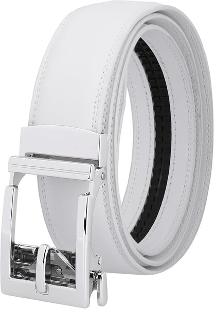 Gelante Ratchet Belt for Men, Mens Belts Leather 1.3'' Adjustable Trim to Fit Dress Belt