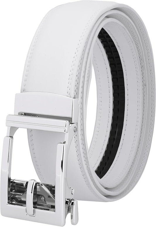 Gelante Ratchet Belt for Men, Mens Belts Leather 1.3'' Adjustable Trim to Fit Dress Belt