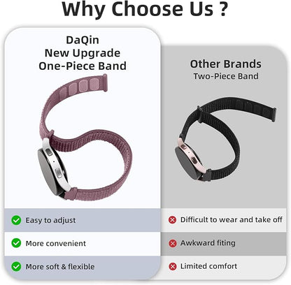 DaQin 22mm 20mm 18mm Quick Release Watch Band Compatible with Garmin Venu 3 2/Forerunner 255 265 955/Vivoactive 5 6 4 3, Nylon Watch Straps Adjustable Sport Replacement for Samsung Galaxy Watch 7 6 5 4/3 45mm/Galaxy Watch 46mm Men Women, 3 Packs