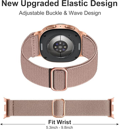 Lerobo Elastic Bands Compatible with Samsung Galaxy Watch 8 7 6 5 4 40mm 44mm/Galaxy Watch 8 Classic 6 4 Classic 43mm 47mm 42mm 46mm/5 Pro Band 45mm/Active 2,3 Pack 20mm Adjustable Nylon Sport Band