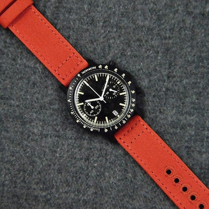 Archer Watch Straps - Canvas Quick Release Watch Bands (Tangelo Orange, 22mm)