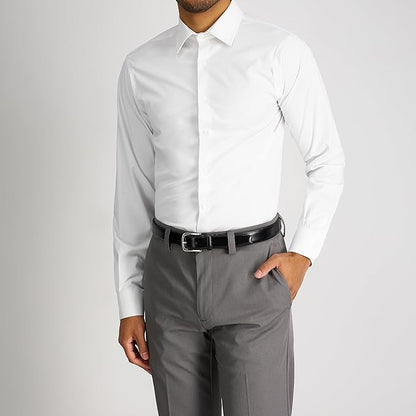 Cole Haan Men's Black Leather Dress Belt - Classic Style With Polished Buckle for Work Or Formal Wear