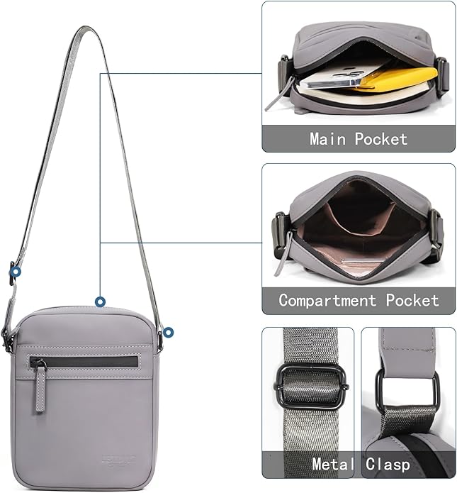 Small/Medium Crossbody bag for men shoulder bag mens purse satchel leather messenger bag gift man