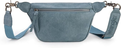 Wrangler Large Fanny Packs for Women Waist Bag Travel Belt Bags Crossbody Sling Purse