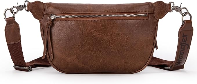Wrangler Large Fanny Packs for Women Waist Bag Travel Belt Bags Crossbody Sling Purse