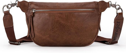 Wrangler Large Fanny Packs for Women Waist Bag Travel Belt Bags Crossbody Sling Purse