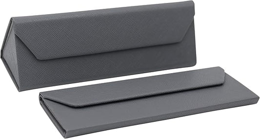 Real Sic Glasses Case for Men and Women - Magnetic Folding Hard Shell Sunglass Holder - Inspired by Solid Color