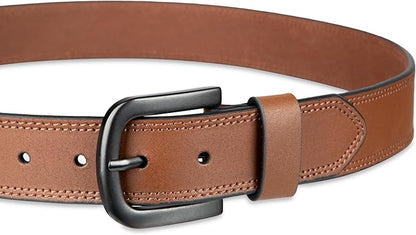 Dickies mens Genuine Leather Belt – Durable Casual Style, Regular & Big and Tall Sizes