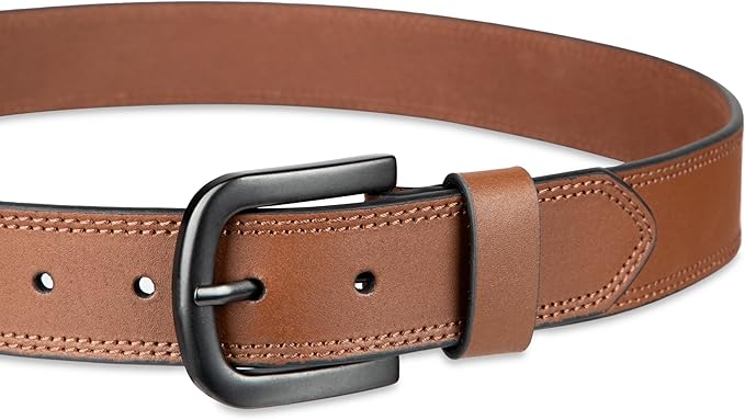 Dickies mens Genuine Leather Belt – Durable Casual Style, Regular & Big and Tall Sizes
