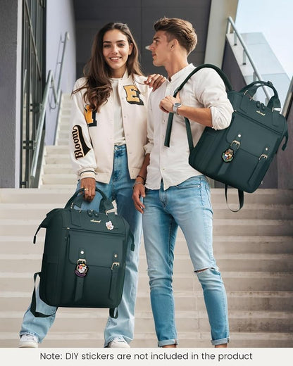 LOVEVOOK 18 Inch Backpack for Women, Extra Large Travel Laptop Backpack, Teacher Work Backpack Purse, College Nurse Bags Business Computer Bag with Luggage Strap